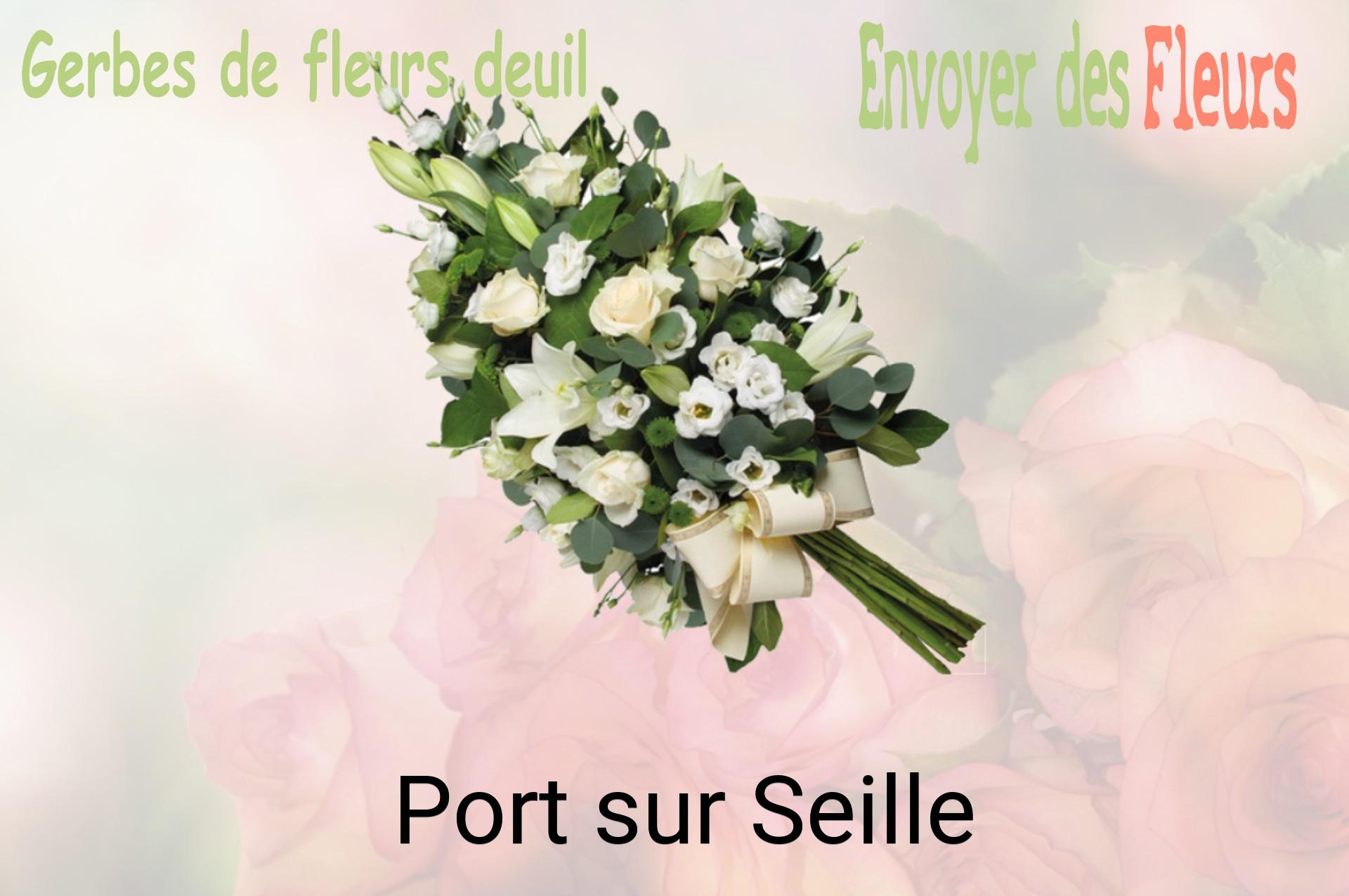 Gerbe de fleurs de deuil livrée à Port-sur-Seille